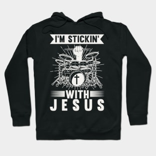 Religious Drummer Musician Christian Drumming Hoodie